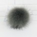  Large Faux Raccoon Fur Pom Pom Ball with Press Button for Knitting Hat DIY  eb-94312736